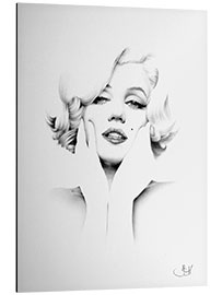 Tableau en aluminium Marilyn Monroe III