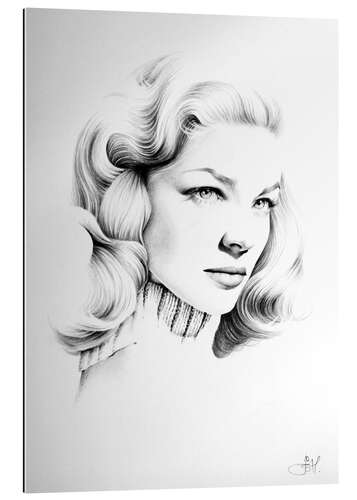 Tableau en plexi-alu Lauren Bacall