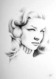 Magnettafel Lauren Bacall