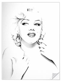 Naklejka na ścianę Marilyn Monroe IV