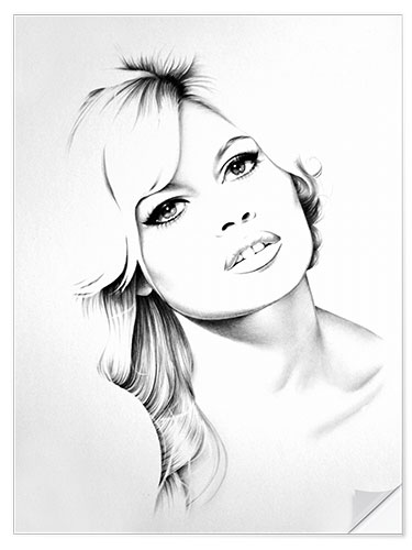 Wall sticker Brigitte Bardot