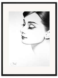 Gerahmter Kunstdruck Audrey Hepburn IV