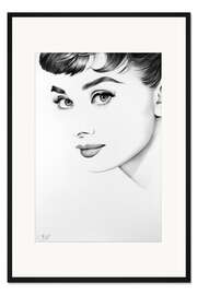 Gerahmter Kunstdruck Audrey Hepburn V