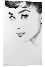 Magnettafel Audrey Hepburn V