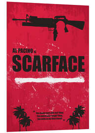 Quadro em PVC Scarface - Minimal Alternative Movie Fanart