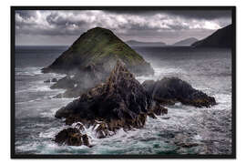 Gerahmter Kunstdruck Inseln Dingle-Halbinsel