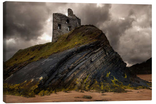 Lienzo Ruined castle in Ballybunion, Ireland