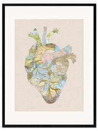 Gerahmter Kunstdruck A Traveler's Heart