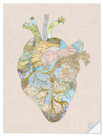 Selvklebende plakat A Traveler's Heart