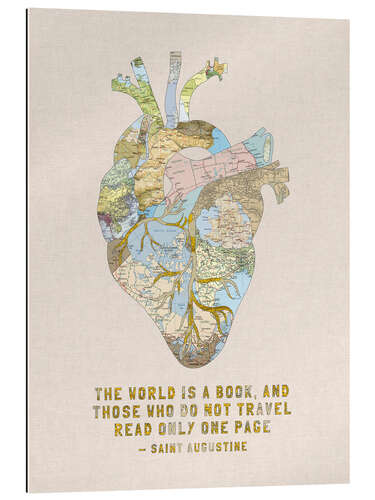 Gallery print A Travelers Heart + Quote