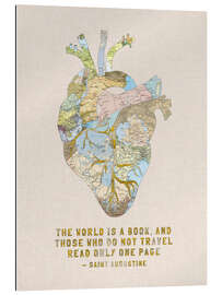 Gallery print A Travelers Heart + Quote