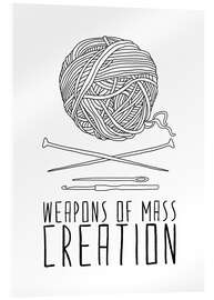 Akrylbilde Weapons Of Mass Creation - Knitting