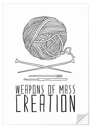 Wandsticker Weapons Of Mass Creation - Stricken