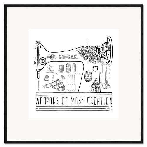 Framed art print Weapons Of Mass Creation - Sewing