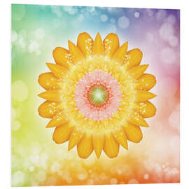 Foam board print Mandala - I am love and light