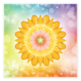 Poster Mandala - Ich bin Licht und Liebe