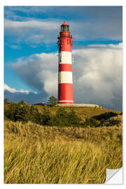 Selvklebende plakat Lighthouse on the island Amrum, Germany