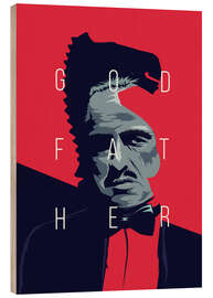 Wood print Godfather