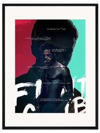 Gerahmter Kunstdruck Fight Club (Englisch)