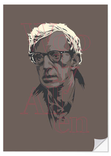 Naklejka na ścianę Woody Allen