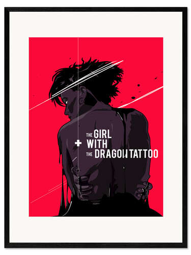 Impresión de arte enmarcada The Girl with The Dragon Tattoo