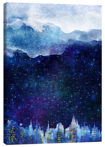 Canvas print Blue night