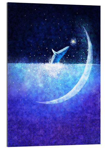 Galleriprint Blue whale and crescent