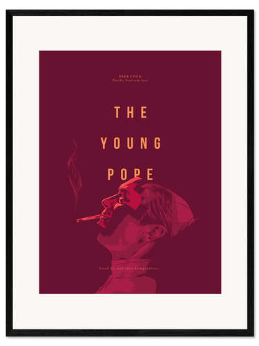 Kunsttryk i ramme Young Pope