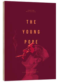 Wood print Young Pope