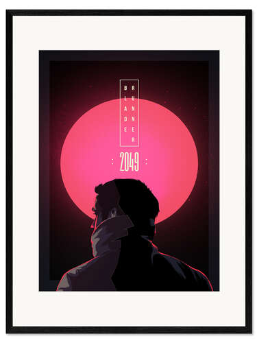 Impressão artística com moldura Blade Runner - 2049