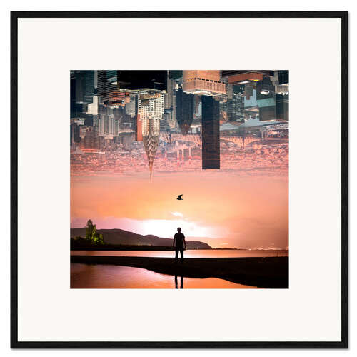 Impressão artística com moldura Cityscape