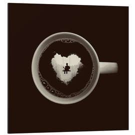 Quadro em alumínio A heart for coffee