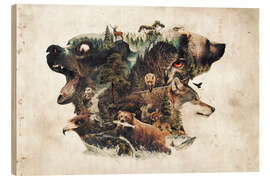 Cuadro de madera Predators and Prey - Barrett Biggers