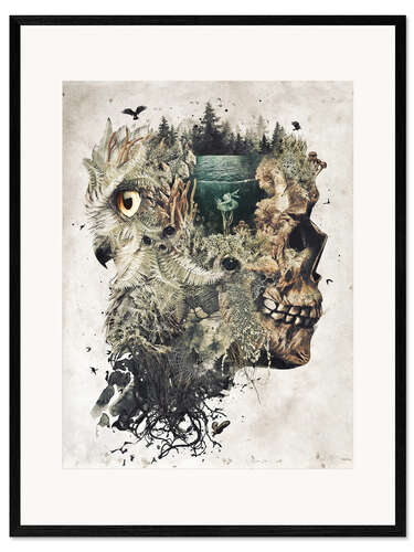 Ingelijste kunstdruk Forest Lake Dreamer