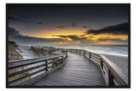 Gerahmter Kunstdruck Sylt   Kampen III