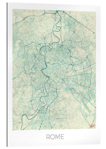 Gallery print Rome Map Blue