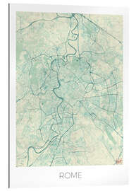 Gallery print Rome Map Blue