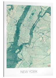 Gallery print Map of New York, Blue