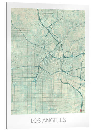 Gallery print Los Angeles Map Blue