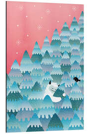 Magnettafel Troll im Wald in Norwegen