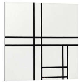 Magnettafel Komposition in Weiß und Schwarz