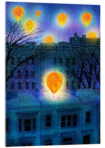 Akrylglastavla City dreams II