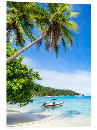 Acrylic print Beach vacation on a remote island in the tropics