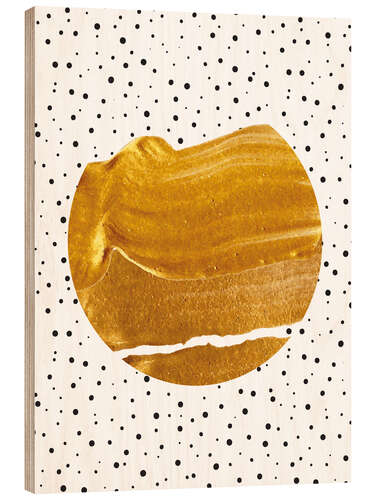 Cuadro de madera Permanece dorado