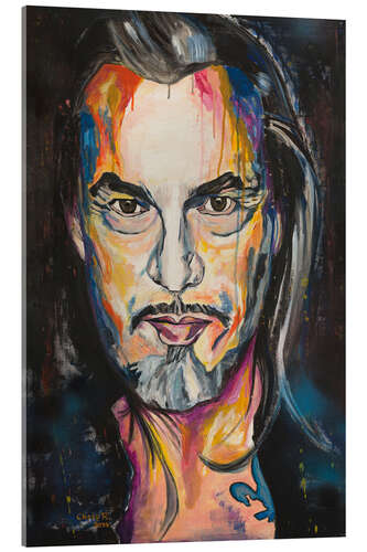 Tableau en verre acrylique Portrait de Florent Pagny