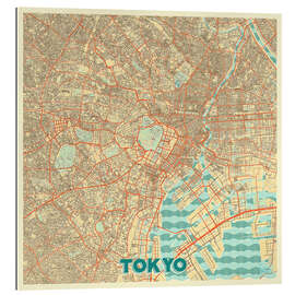 Galleriprint Tokyo Map Retro