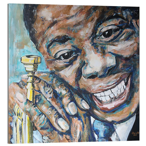 Quadro em plexi-alumínio What a Wonderful World, Louis Armstrong