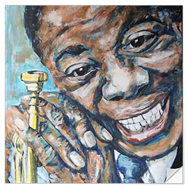 Wall sticker What a Wonderful World, Louis Armstrong