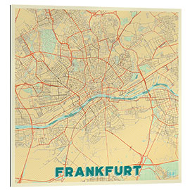 Galleriprint Frankfurt Map Retro