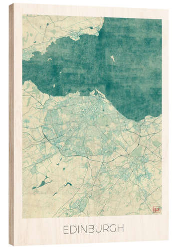 Trebilde Edinburgh Map Blue